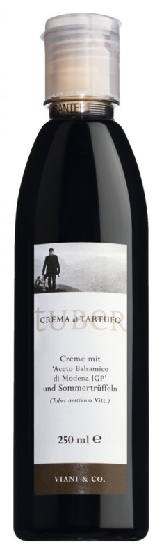 Crema nero con Tartufo nero, Dunkle Würzcreme mit Sommertrüffel - 250 ml - Flasche