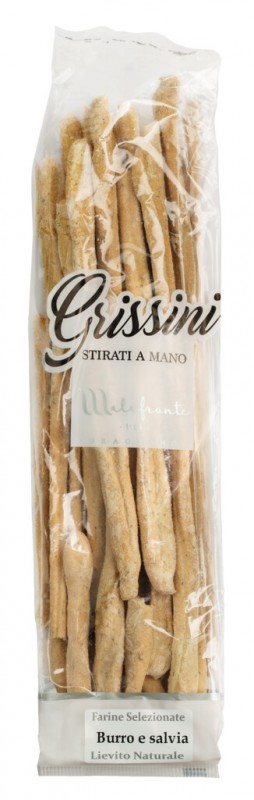 Grissini al burro e salvia, Grissini mit Butter und Salbei, Panificio e Biscottificio Malafronte - 250 g - Stück