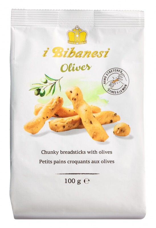 i Bibanesi Olives, Bibanesi mit Oliven und nativem Olivenöl extra, Bibanesi - 100 g - Beutel