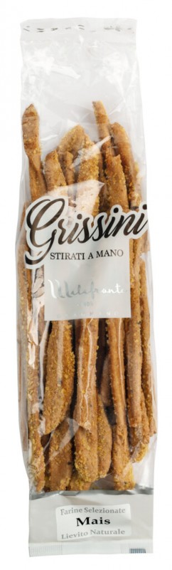 Grissini al Mais, Grissini amb blat de moro, Panificio e Biscottificio Malafronte - 250 g - Peca