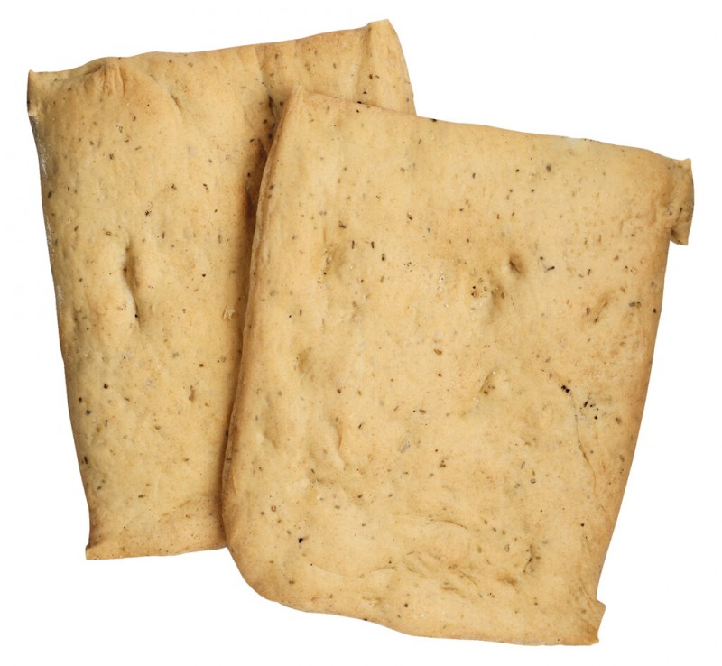 Focaccia al Rosmarino, biscuits sales au romarin, Viani - 200g - Morceau