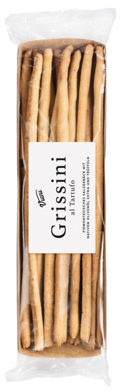 Grissini al Tartufo, Grissini with extra virgin olive oil and truffles, Viani - 200 g - Piece