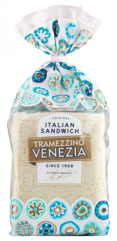 Tramezzino Venezia, Weißbrot ohne Rinde, Arte Bianca - 400 g - Packung