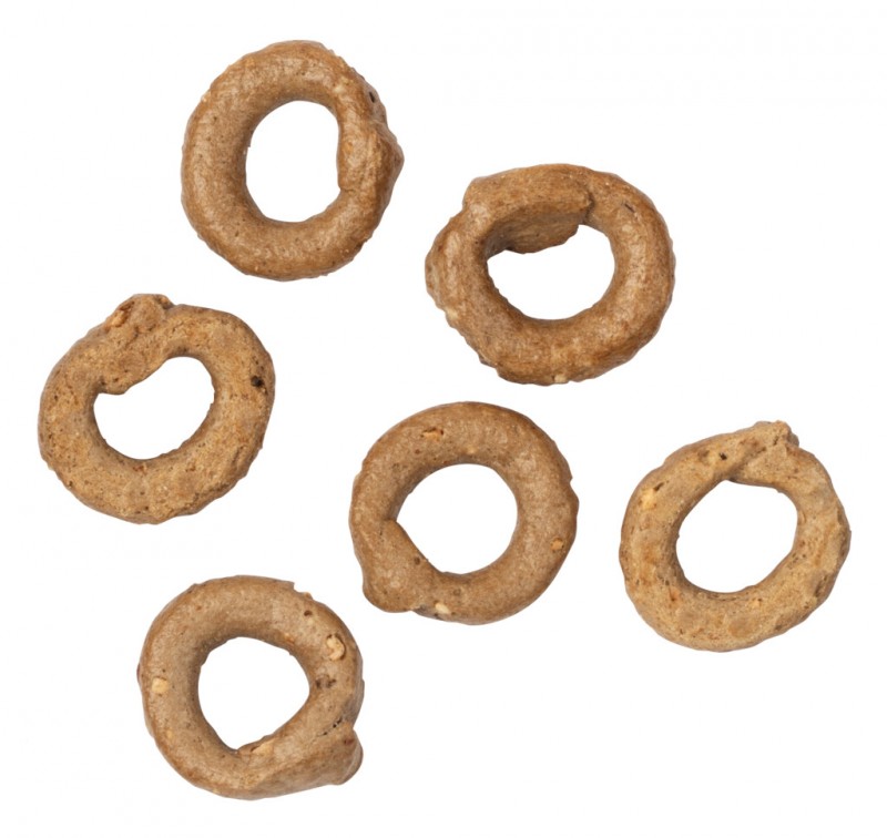 Taralli Multicereali, Mehrkorn-Salzgebäck mit nativem Olivenöl extra, Terre dei Trulli - 250 g - Beutel