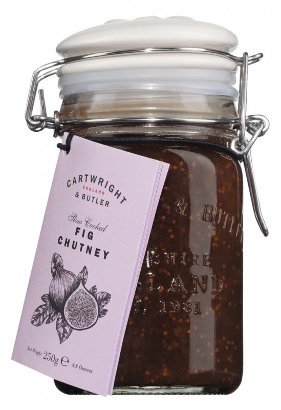 Chutney di fichi, Chutney di fichi, Cartwright e Butler - 250 g - Bicchiere