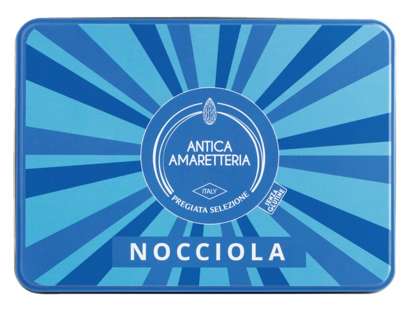 Amaretti Nocciola, Haselnussmakronen, Antica Amaretteria - 150 g - Dose