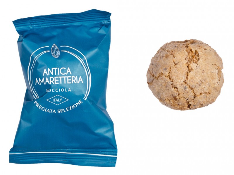 Amaretti Nocciola, Haselnussmakronen, Antica Amaretteria - 150 g - Dose