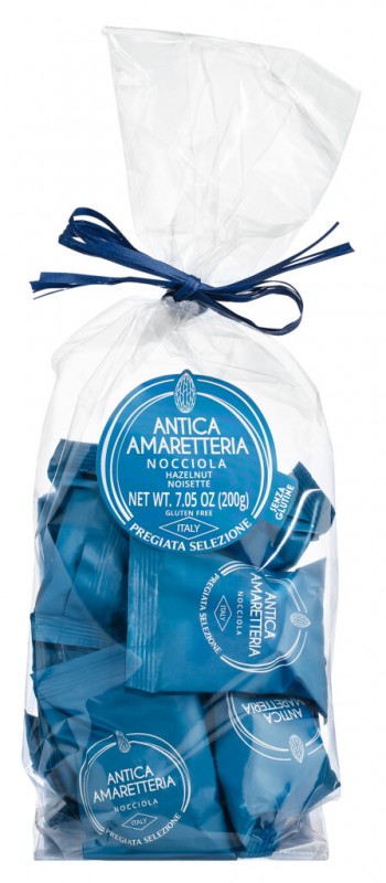 Amaretti Nocciola, Haselnussmakronen, Antica Amaretteria - 200 g - Packung