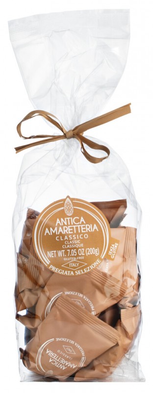 Amaretti Classici, Amaretti Classici alle Mandorle, Antica Amaretteria - 200 g - pacchetto