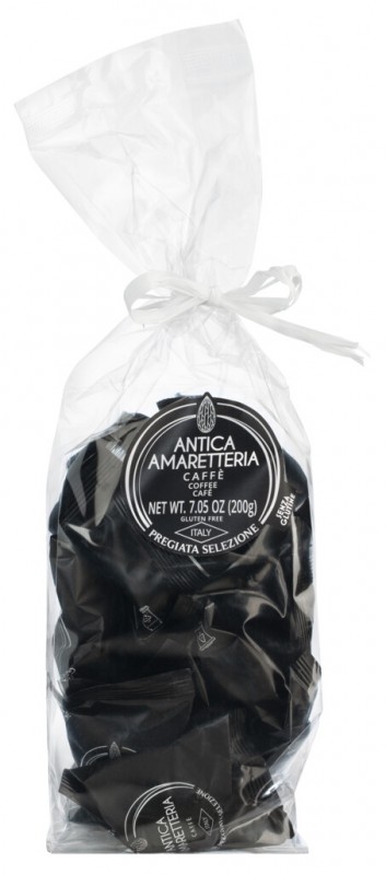 Amaretti Caffe, macarrons d`ametlla amb cafe, Antica Amaretteria - 200 g - paquet