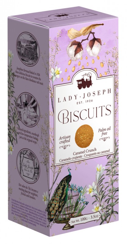 Caramel Biscuit, Gebäck mit Karamell, Lady Joseph - 100 g - Packung