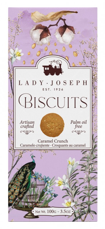 Caramel Biscuit, biscuits with caramel, Lady Joseph - 100 g - pack