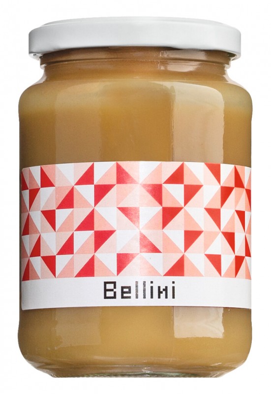 Bellini - fruit puree preparation, fruit puree preparation of peaches, Viani - 330 ml - Glass