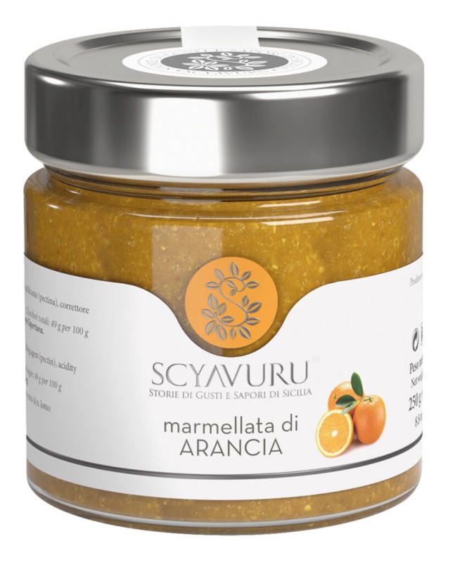 Marmellata di Arance, marmellata di arance, scyavuru - 250 g - Bicchiere