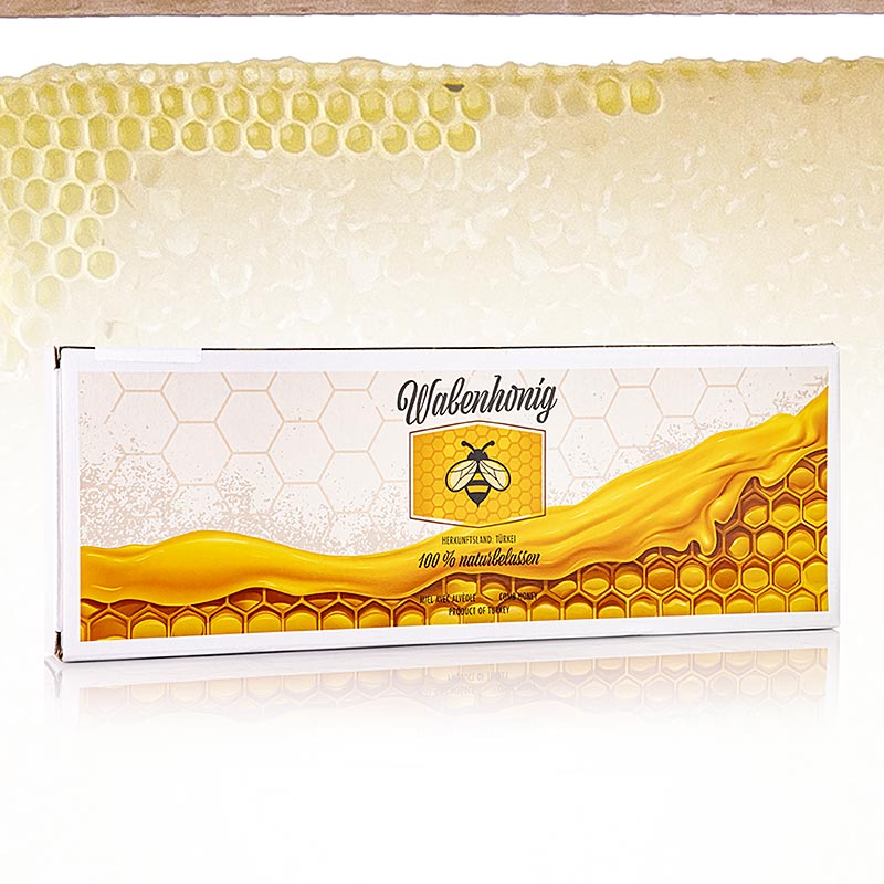 Honeycomb honey in a wooden frame (Turkey), approx. 2 - 2.7 kg, approx. 46.5 x 18.5 x 3.5 cm, TITIZ - approx. 2.5 kg - carton