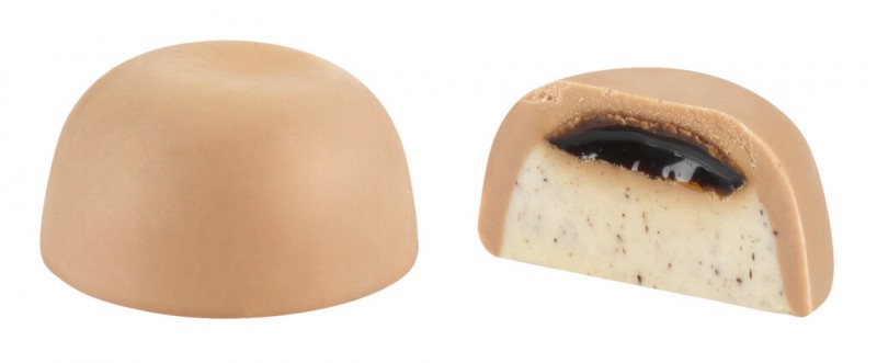 Pannacotta and Caramel, chocolate praline with caramel and vanilla filling, Venchi - 1,000 g - kg