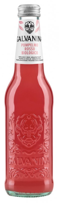 Pompelmo Rosso, organiczne, lemoniada czerwony grejpfrut, organiczne, Galvanina - 0,355 l - Butelka