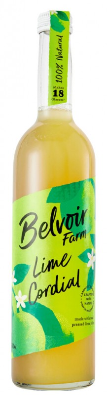 Cordial Lime, Limettensirup, Belvoir - 0,5 l - Flasche