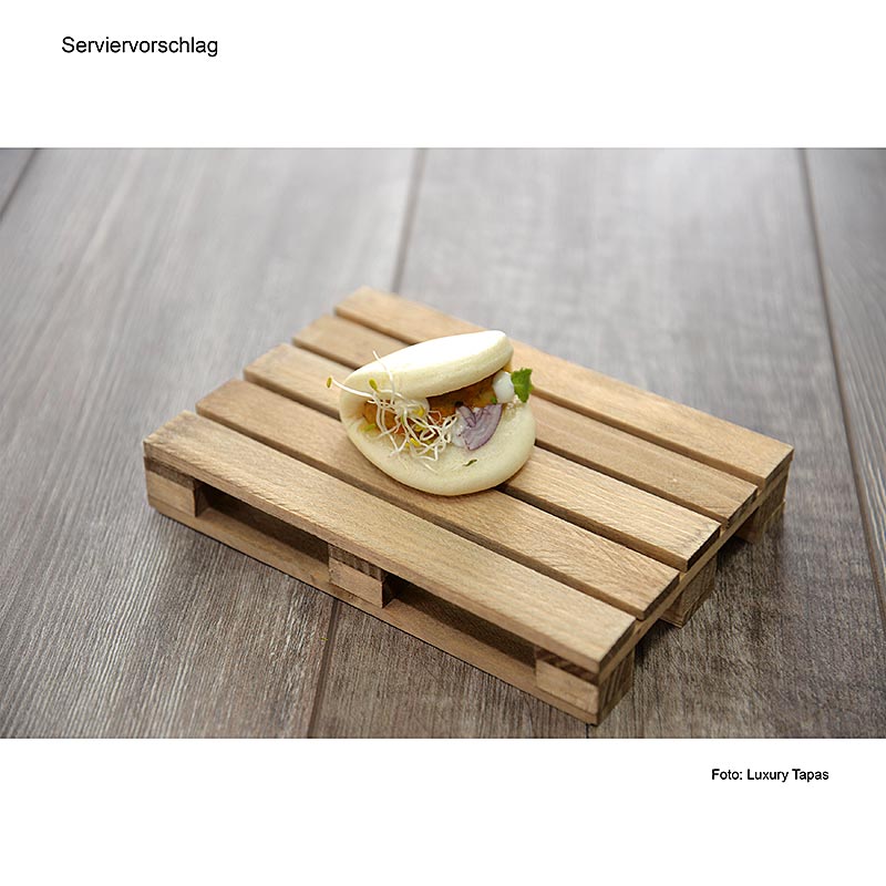 Mini Bao Bun med gronsaker i Leche de Tigre (vegetarisk), Lyx Tapas - 672g, 24 stycken - PE-skal