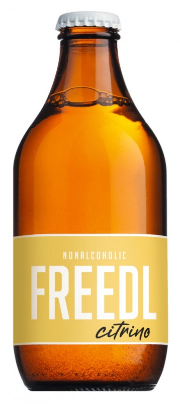 Freedl Citrino, Alkoholfreies Bier mit Zitrone, Freedl - 0,33 l - Flasche