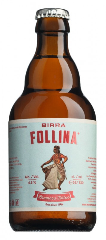 Birra Follina - Tatuagem Bramosa, Cerveja, Vallis Mareni - 0,33L - Garrafa