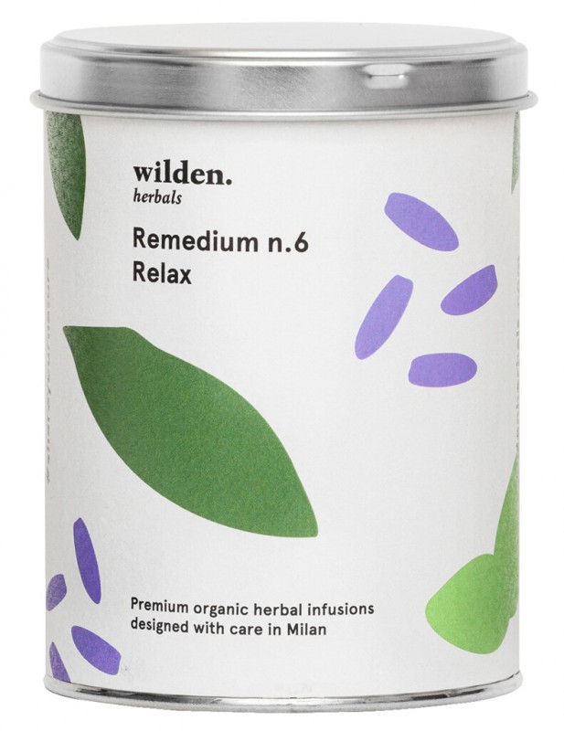 Remede n.6 Relax, bio, melange de thes Relax, en vrac, bio, Herbes sauvages - 90g - peut