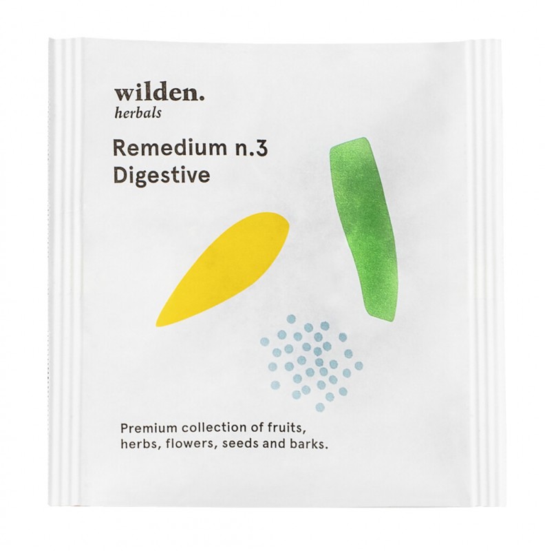 Pacote Digestivo Remedium n.3, organico, mistura de cha Pacote Digestivo, saco, organico, ervas Wilden - 10x2g - pacote