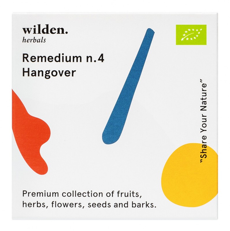 Remedium n.4 Hangover Pack, luomu, teesekoitus Hangover Pack, laukku, luomu, Wilden herbals - 10 x 2 g - pakkaus