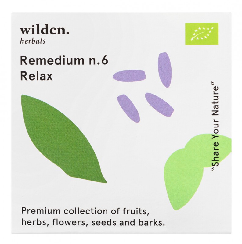 Remedium n.6 Relax Pack, Bio, Teemischung Relax Pack, Beutel, Bio, Wilden herbals - 10 x 2 g - Packung