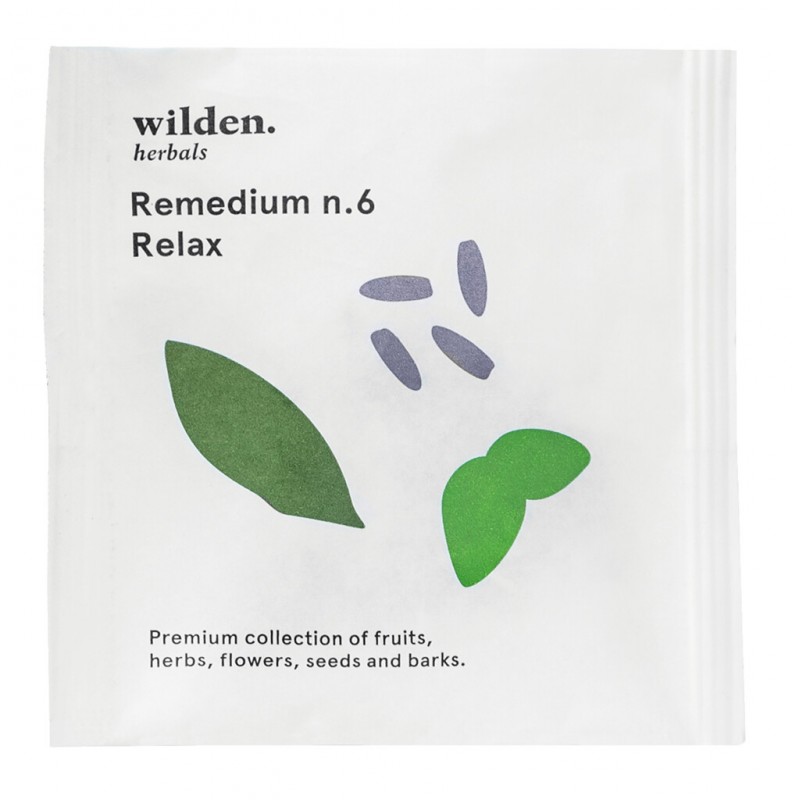 Remedium n.6 Relax Pack, biologico, miscela di te Relax Pack, borsa, biologico, erbe selvatiche - 10 x 2 g - pacchetto