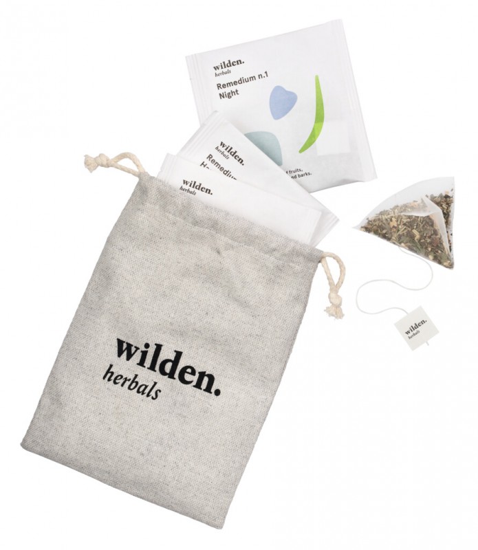 Sacchetto Mix 6 bustine, organic, herbal tea mix in a fabric bag, organic, Wilden herbals - 6 x 2g - bag