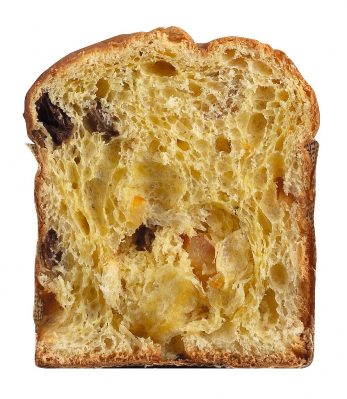 Panettone tradizionale mini, Hefekuchen mit Sultaninen und kandierter Orange, Viani - 100 g - Stück