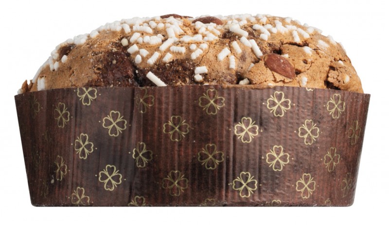 Panettone, torta lievitata senza glutine, senza glutine. m.candela. frutta. e uvetta, Galup - 400 g - Pezzo