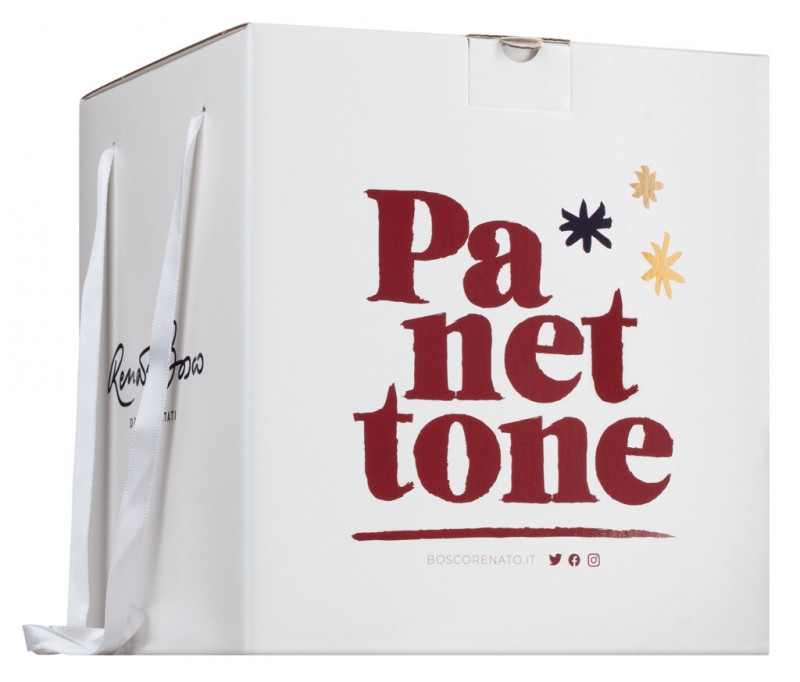 Panettone, gateau a la levure aux ecorces d`orange et raisins secs, Renato Bosco - 1 000g - Morceau