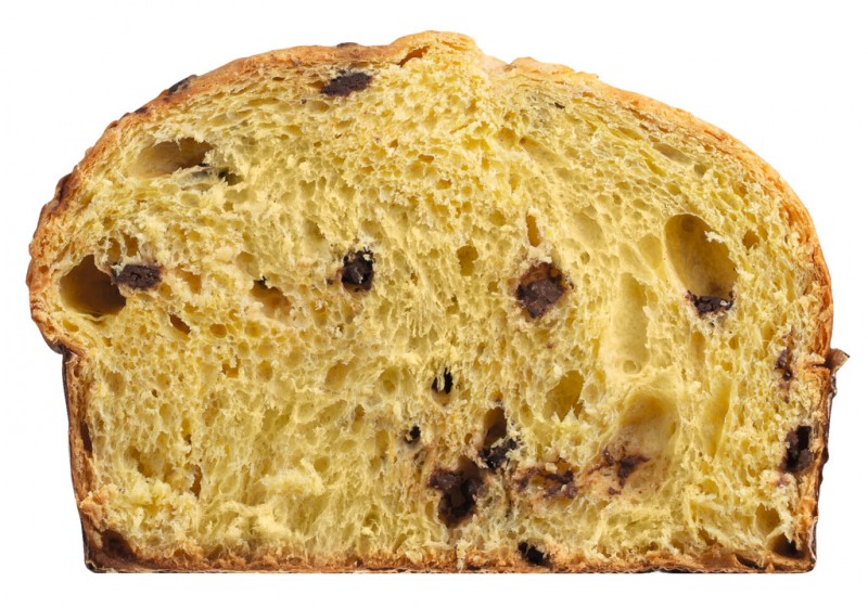 Panettone tre cioccolati, torta lievitata al cioccolato fondente, Olivieri 1882 - 1.000 g - Pezzo