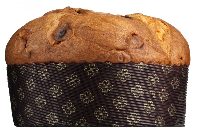 Panettone tradizionale, Hefekuchen mit Sultaninen und kandierter Orange, Viani - 500 g - Stück