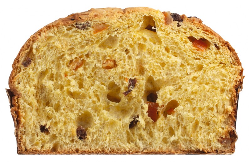 Panettone classico, gateau a la levure aux raisins secs et orange confite, Olivieri 1882 - 1 000g - Morceau