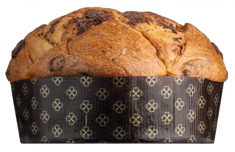 Panettone Gianduja, ciasto drozdzowe z czekolada Gianduja, Olivieri 1882 - 1000g - Sztuka