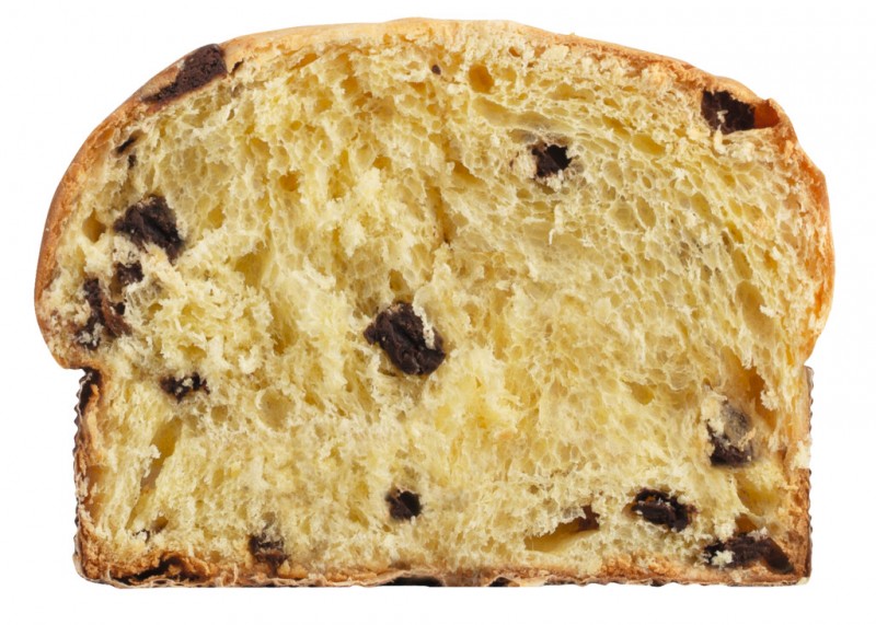 Panettone cioccolato e uvetta, Hefekuchen mit Schokolade und Sultaninen, Viani - 300 g - Stück