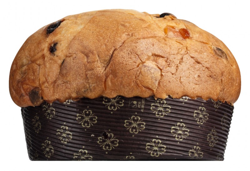 Panettone tradizionale, Hefekuchen mit Sultaninen und kandierter Orange, Viani - 300 g - Stück