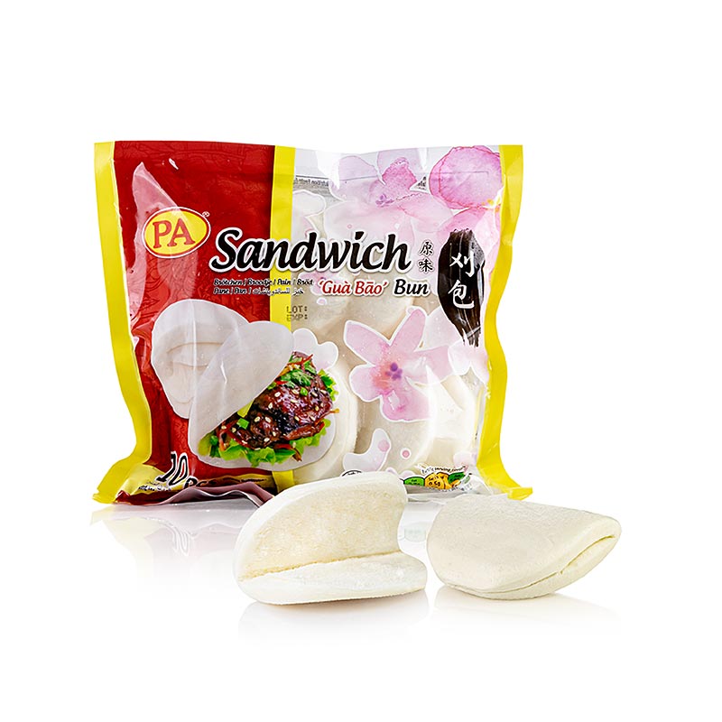 Sandwich Bun (Bao), 10 Stück a 25g, PA - 250 g, 10 x 25g - Beutel