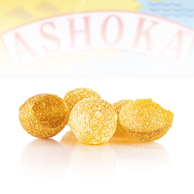 Pani Puri / Gol Gappa, ongebakken, chips voor vulling, 200 g, Ashoka - 200g - tas