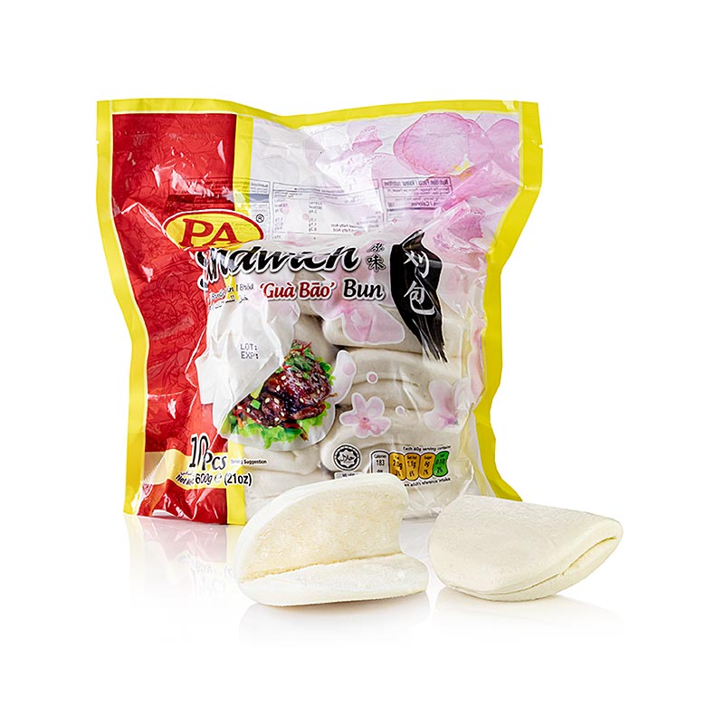 Pao Sanduiche (Bao), 10 pecas cada 60g, PA - 600g, 10x60g - bolsa