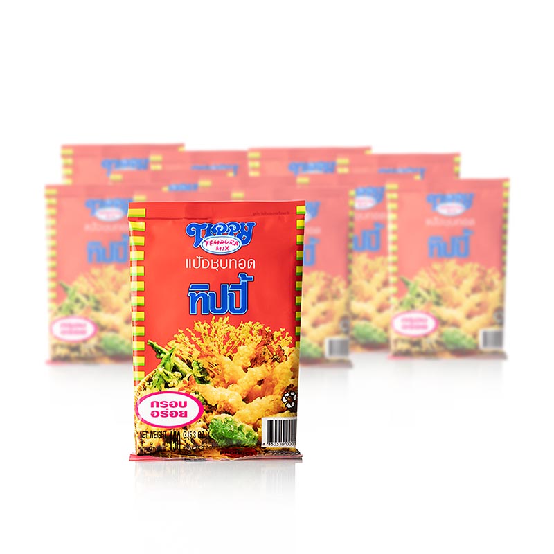 Tempura batter mix, Tippy, Thailand - 1.8 kg, 12 x 150g - Cardboard