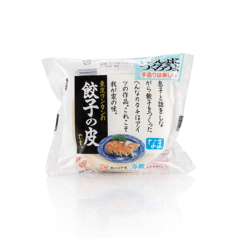 Gyoza Teig, runde Nudelblätter, ø 8,5cm, Tokyo Wantan - 140 g, 24 Blatt - Folie