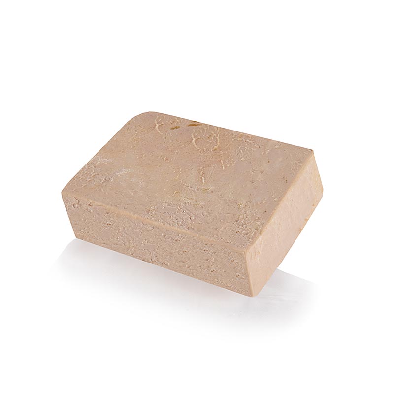 Gänsestopfleberblock, mit Stücken, Foie Gras, Trapez, Halbkonserve, Rougie - 500 g - Pe-schale