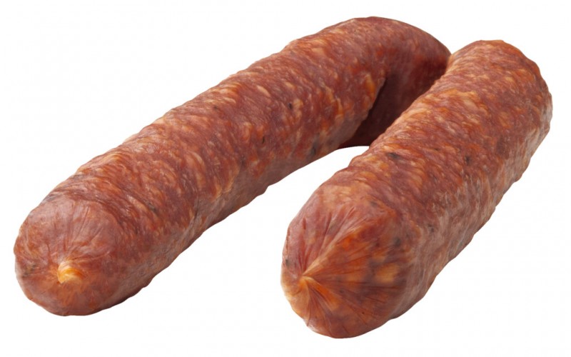 Vinschger Kaminwurzen, 3 Kaminwurzen made from straw-fed pork, Genuss Gruber - 165 g - pack