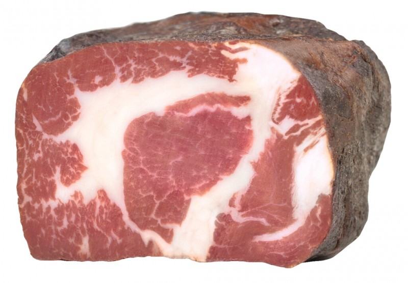 Coppa van strovarken, Coppa van strovarken, gerookt, Genus Gruber - ca. 350 gram - kg