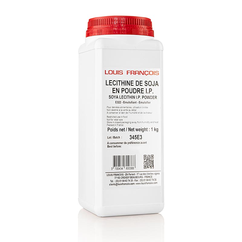 Lecitina de soja - emulsionante, en polvo, E322 - 1 kg - poder