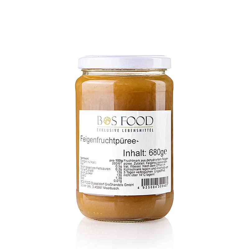 Puree/pulpe de figues, finement egouttee - 680g - Verre